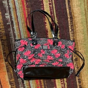 Betsey Johnson Pink Animal Print Tote